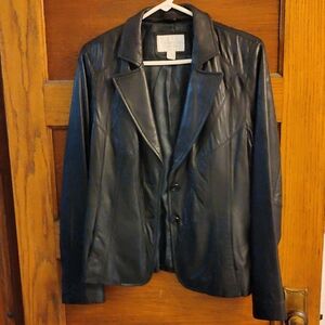Worthington Classic Black Leather Jacket